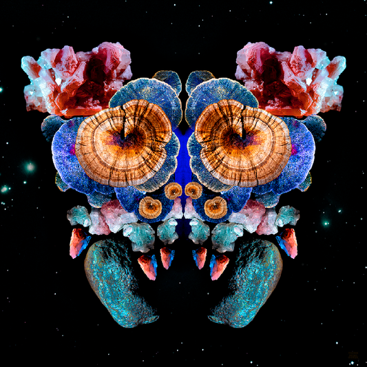 starry eyed intergalactic spider art card