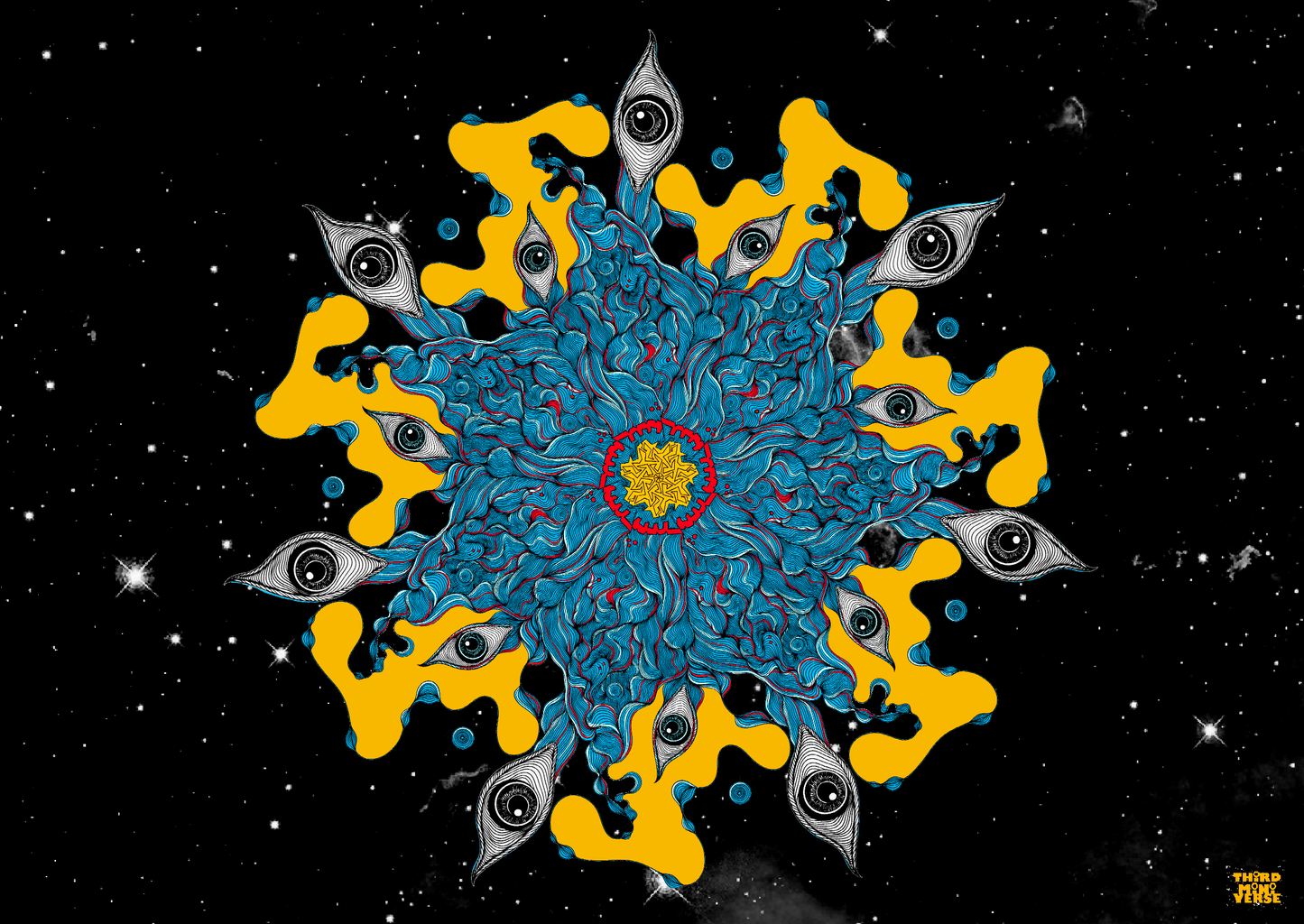 rolling eyes postcard