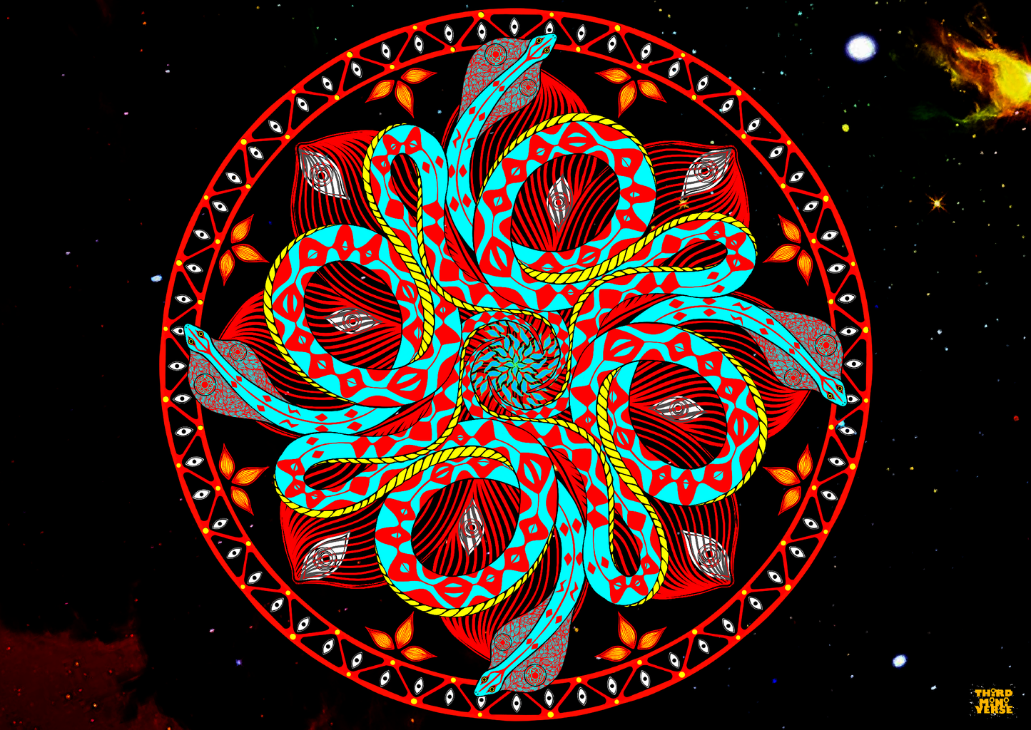 the serpent postcard