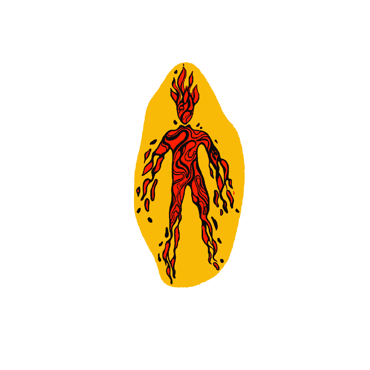 burning desire sticker