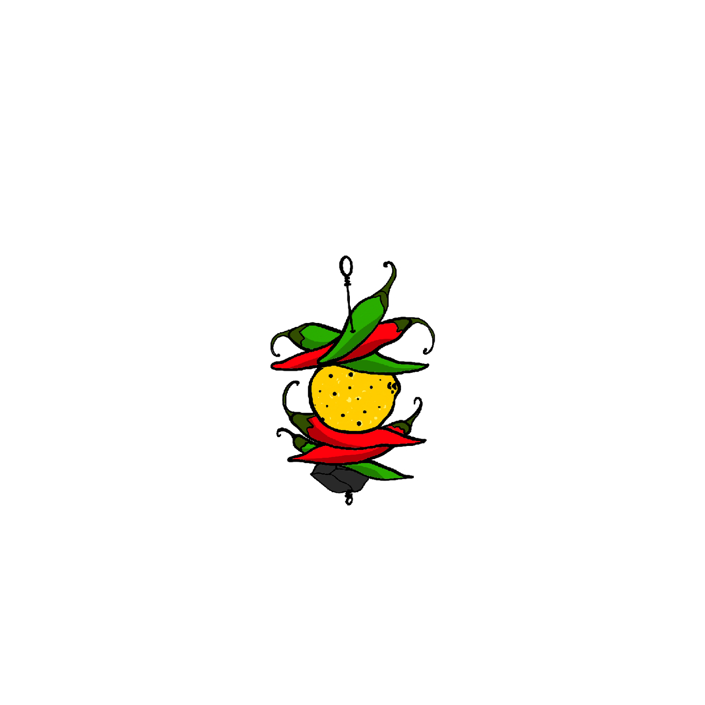 nimbu mirchi sticker