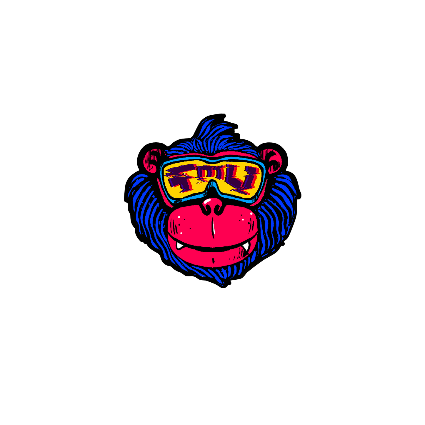tmv monkey being sticker