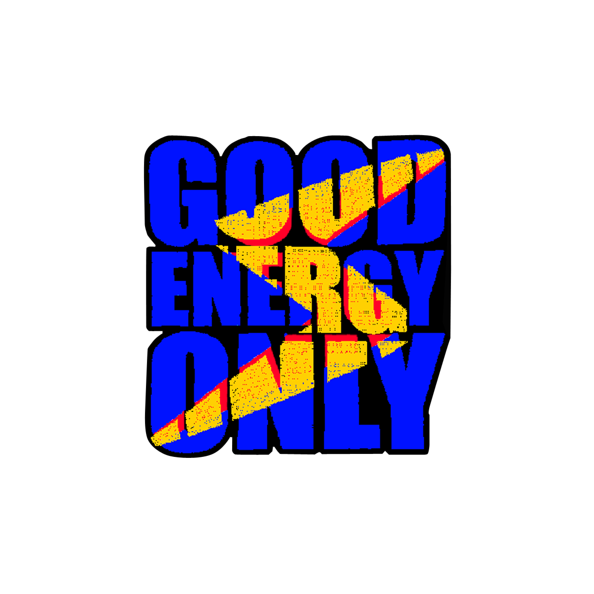 good energy only sticker