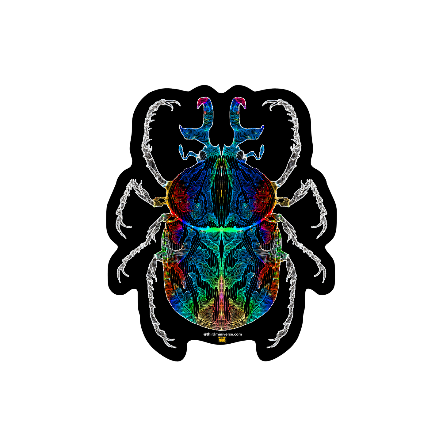 pride beetle sticker