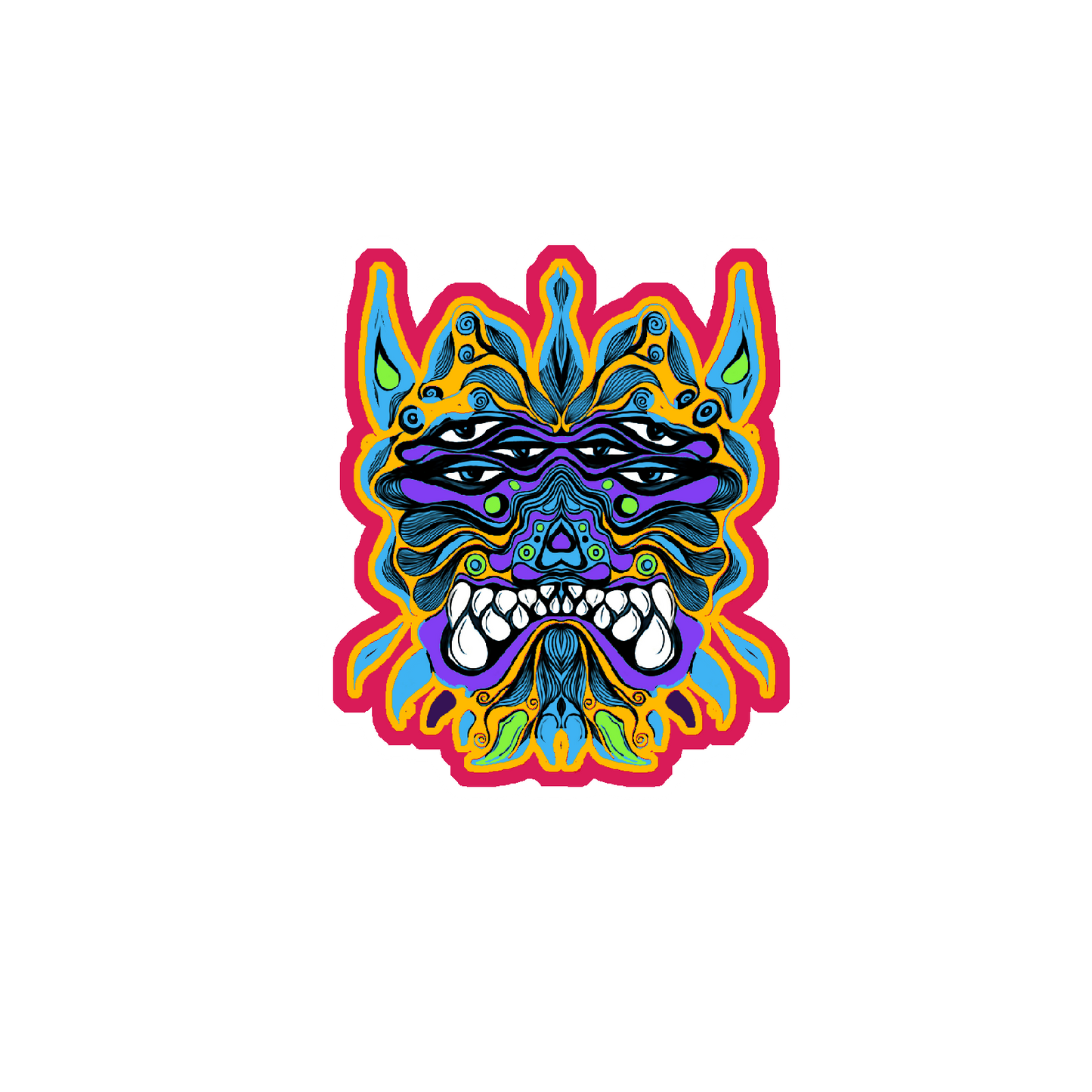 feeling devilish sticker