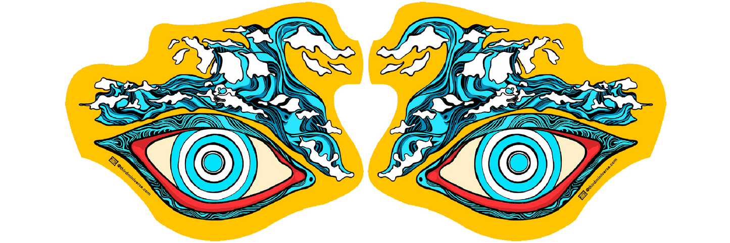 deep blue eyes sticker