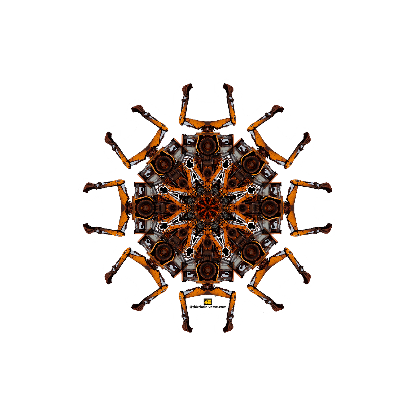 space bulldozer sticker