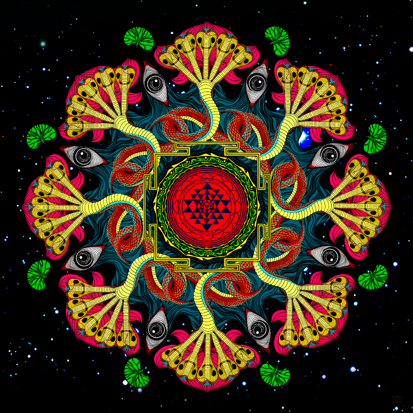 technicolour protection chakra art card