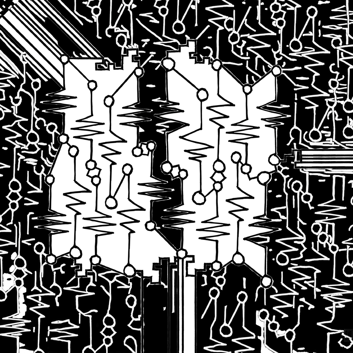 electric kittens art card