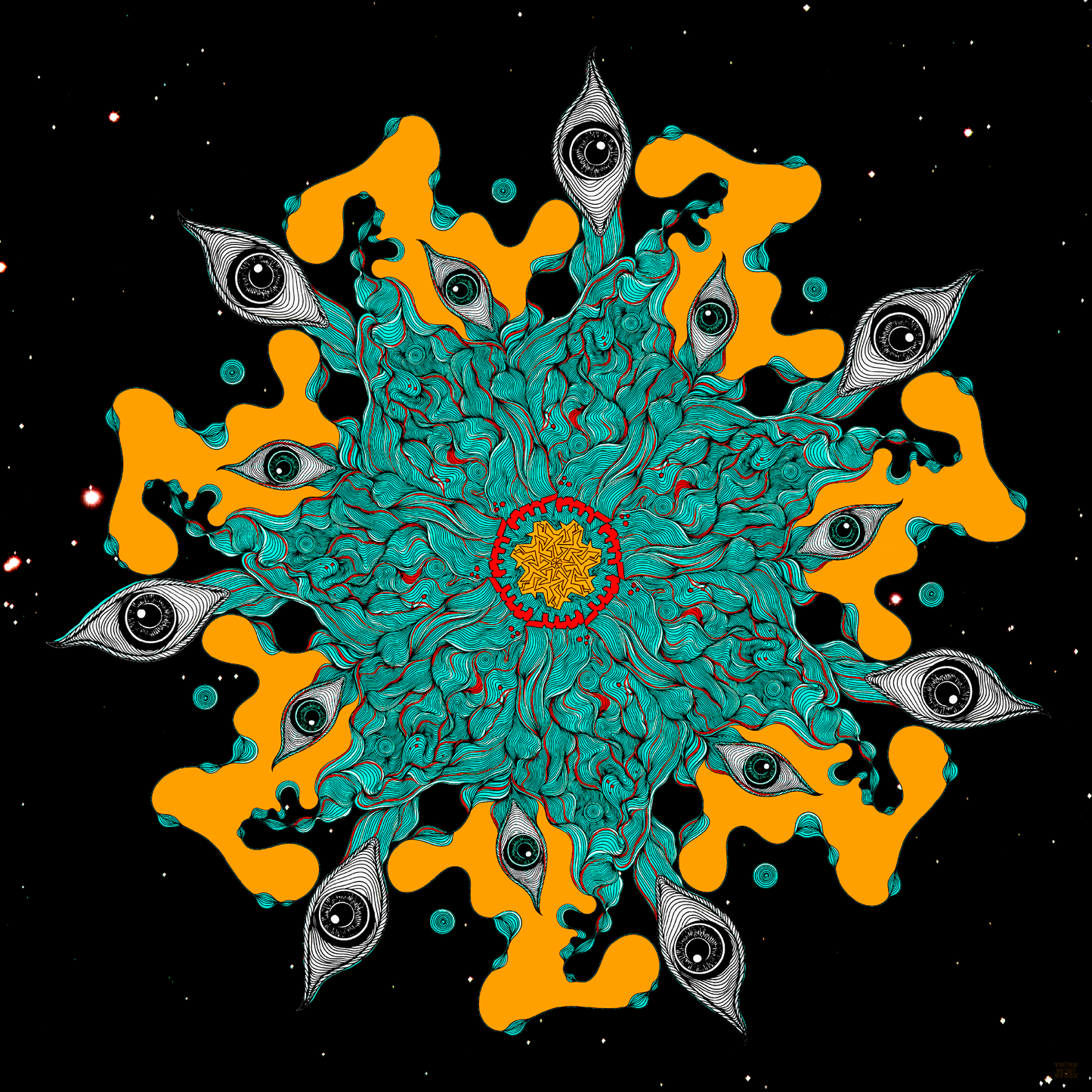 rolling eyes art card