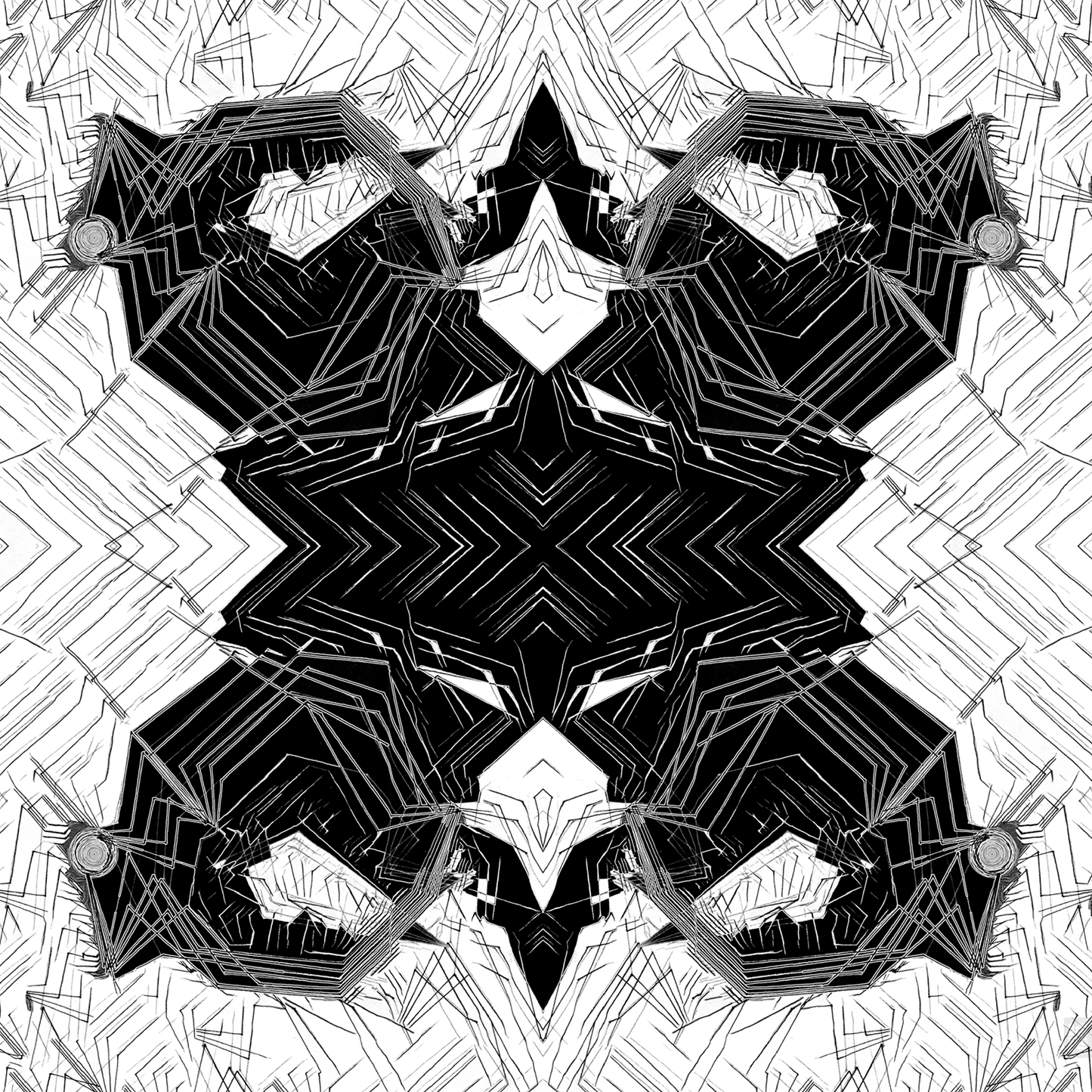 reflection of a samurai art card