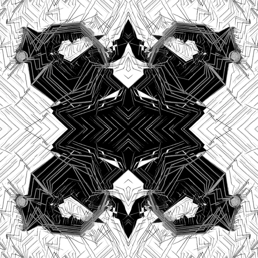 reflection of a samurai art card