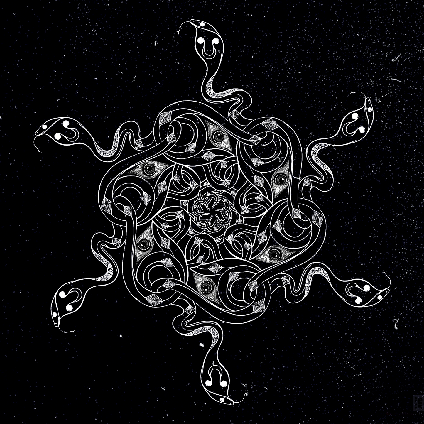 space kundalini art card