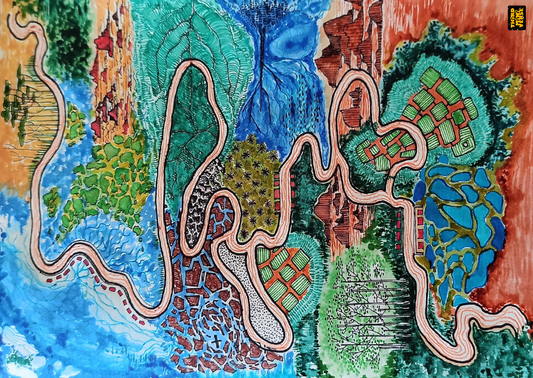 rainforest to desert postcard