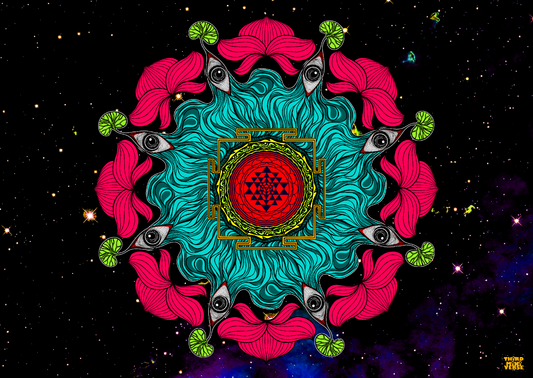 creation destruction postcard