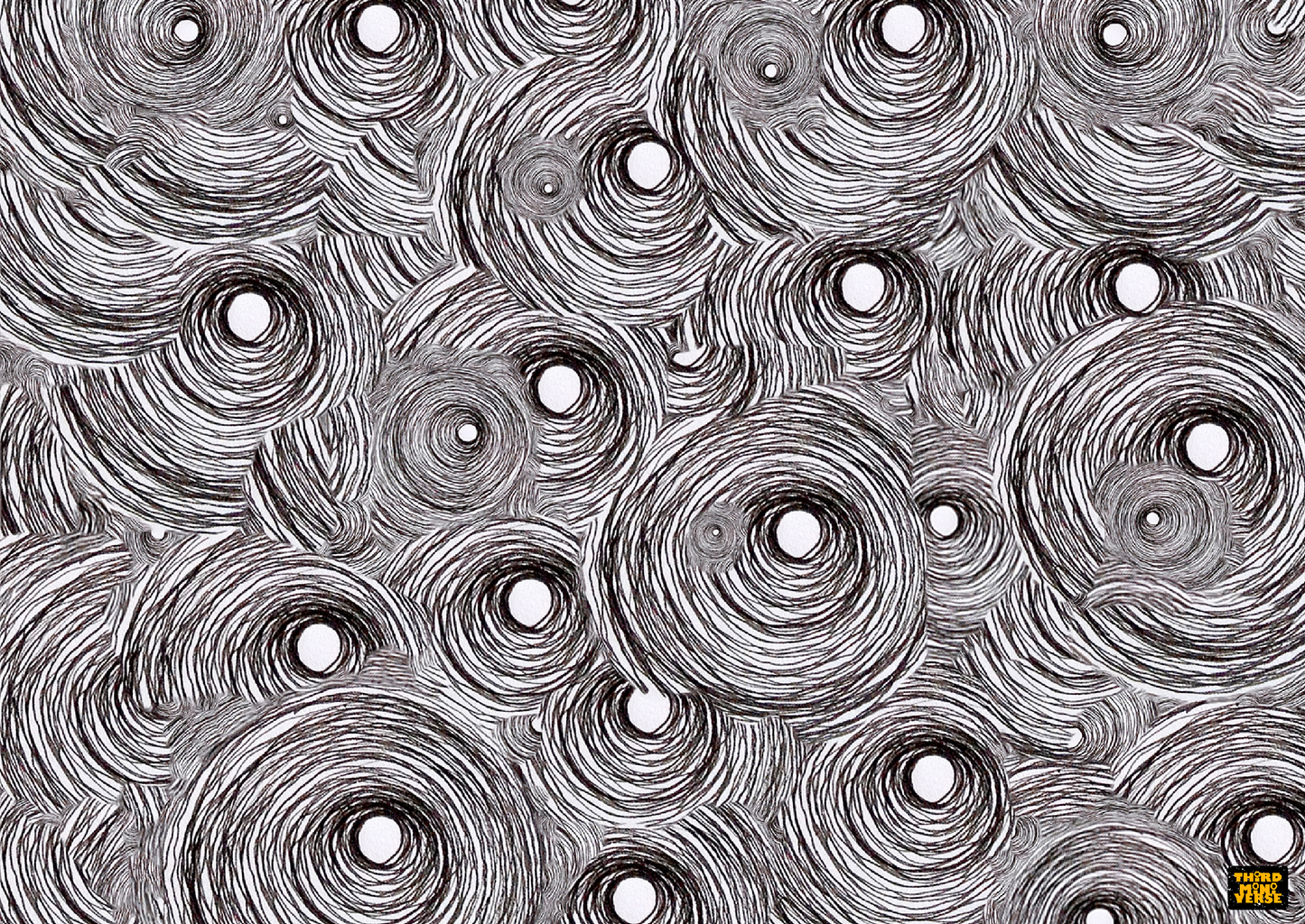 emerging from a whirlpool postcard