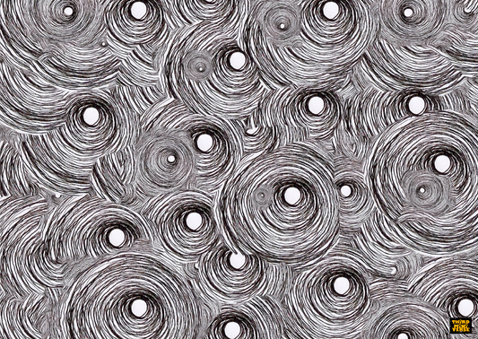 emerging from a whirlpool postcard