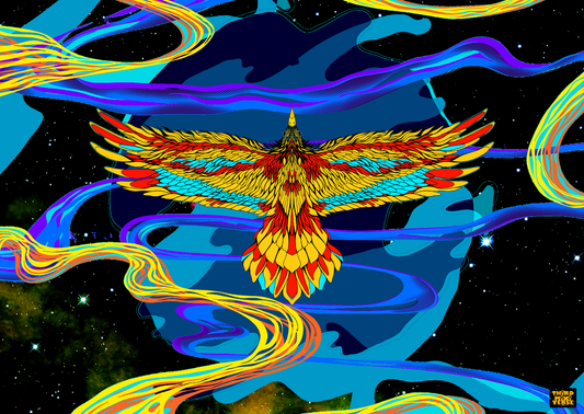 fly like an eagle postcard