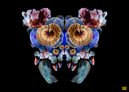 starry eyed intergalactic spider postcard