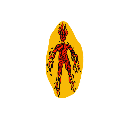 burning desire sticker