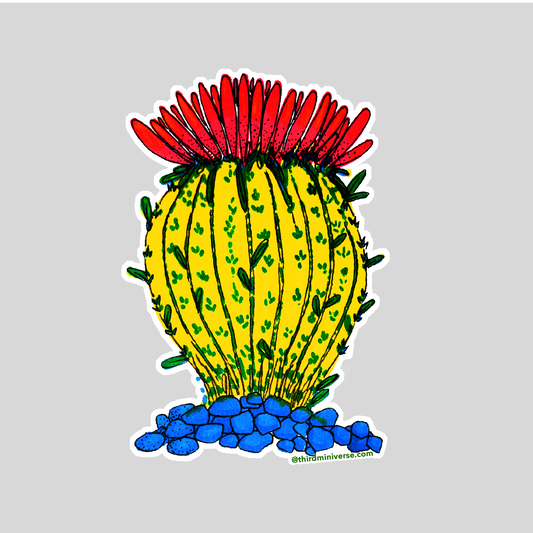 unexamined cactus sticker