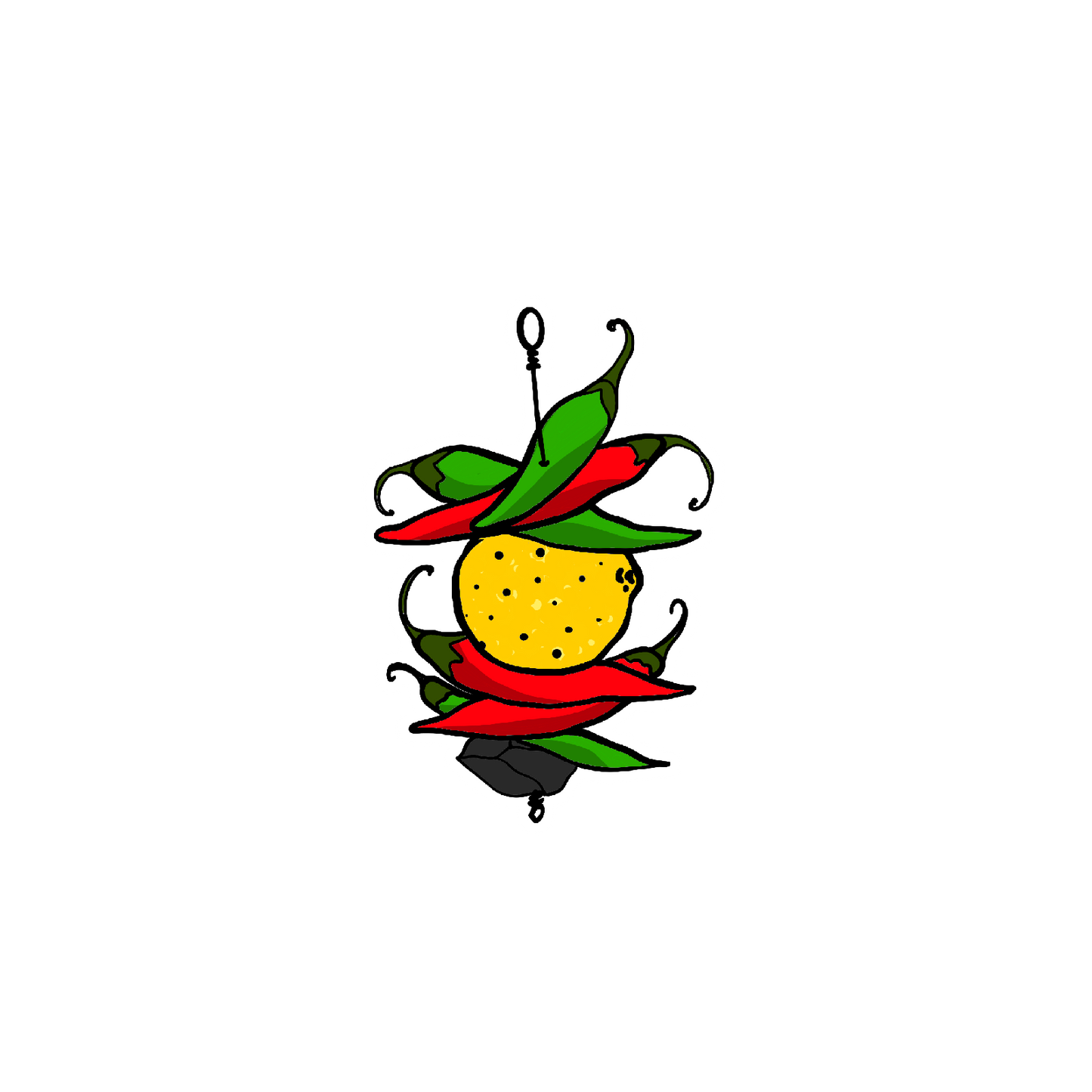 nimbu mirchi sticker