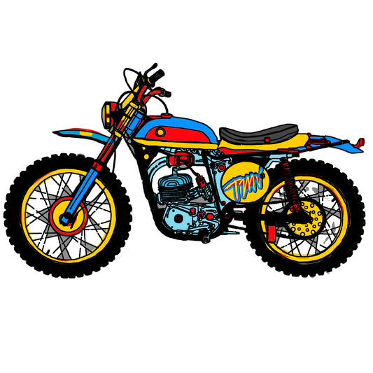 tmv cafe rider sticker