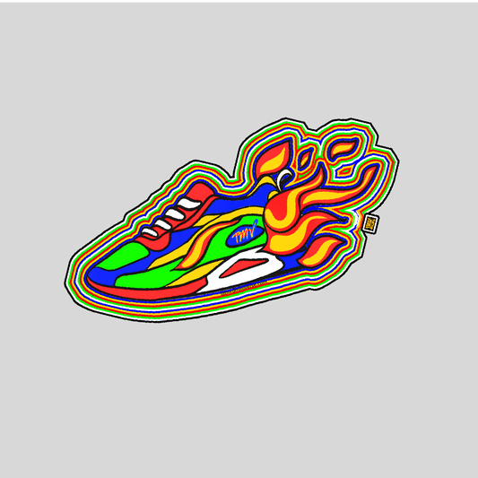 tmv running shoes sticker