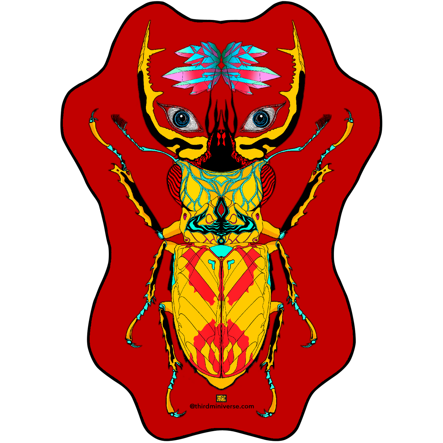 giant horn beetle sticker
