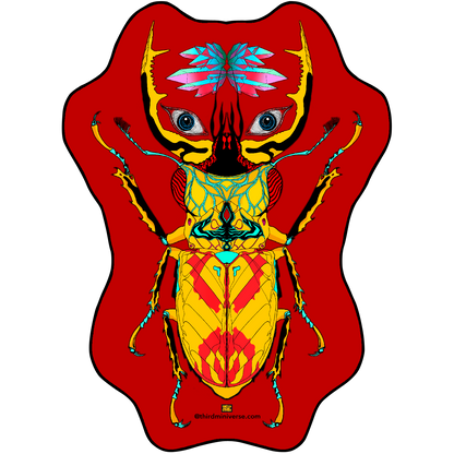 giant horn beetle sticker