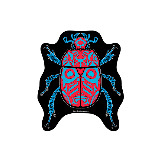 tmv neon beetle sticker