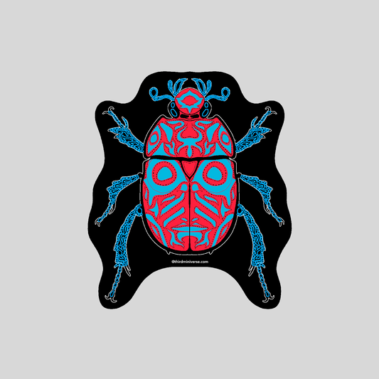 tmv neon beetle sticker