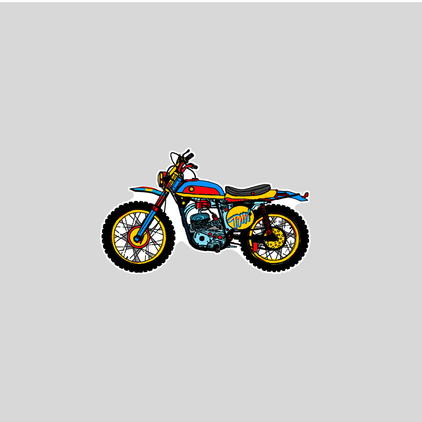 tmv cafe rider sticker