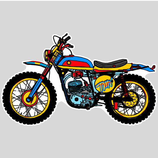 tmv cafe rider sticker